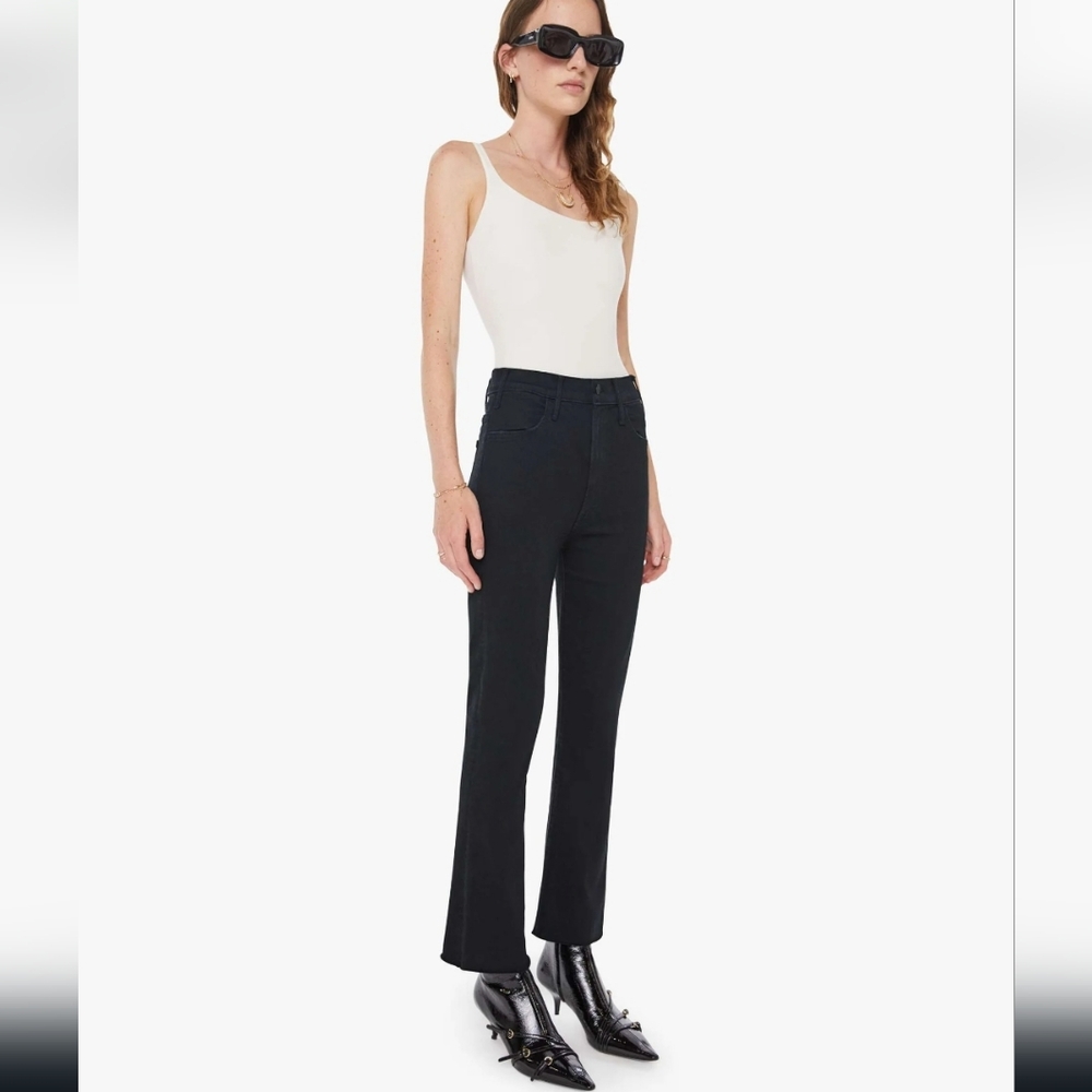 MOTHER The Hustler Ankle Fray flare jeans
